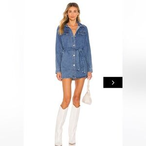 superdown Blue Denim Mini Dress